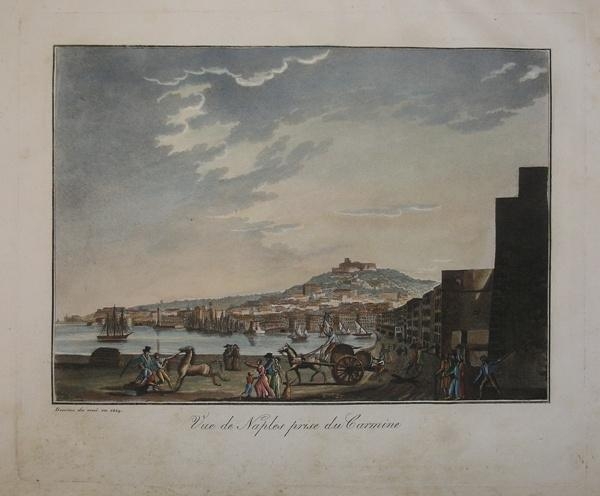 Vue-de-Naples-prise-du-Carmine-SCUOLA-FRANCESE-Editore-Parigi-1824